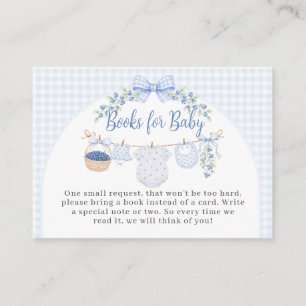 Berry Sweet Boy blueberry Baby Shower Enclosure Card