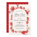 Berry Sweet Bridal Shower Strawberry Floral