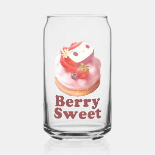 Berry Sweet: Bunny Girl Strawberry Tart Can Glass