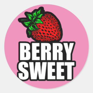 Berry Sweet Classic Round Sticker