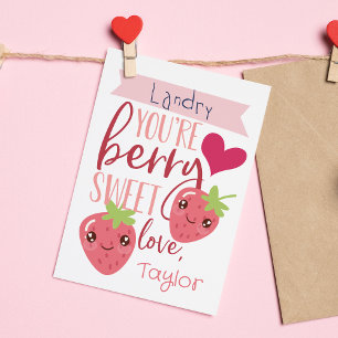Berry Sweet Classroom Valentine's Day Card