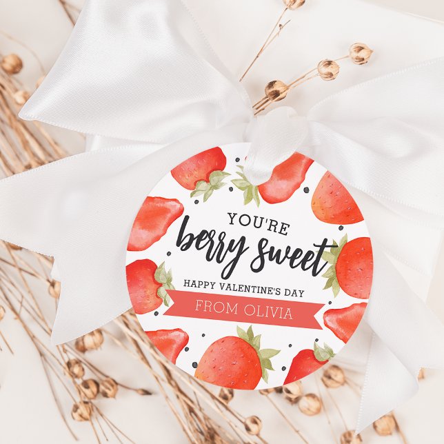 Berry Sweet | Classroom Valentine's Day Tags (Creator Uploaded)