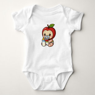 Berry Sweet! Cute Strawberry with Maraca Baby Bodysuit