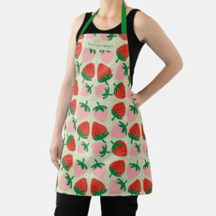 Berry Sweet Delights  Olive Green Apron
