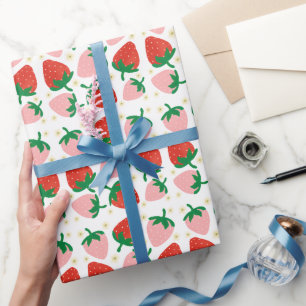 Berry Sweet Delights White Wrapping Paper