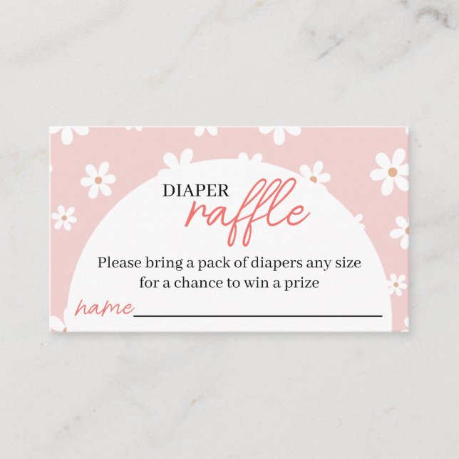 Berry Sweet Diaper Raffle Enclosure Card (Front)