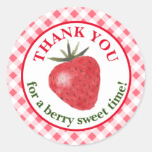 Berry Sweet Favour Tag Sticker