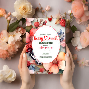 Berry Sweet Fruit Baby Shower Invitation