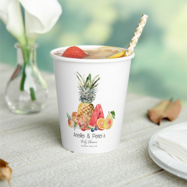 Berry Sweet Fruit Baby Shower  Paper Cups (Insitu)