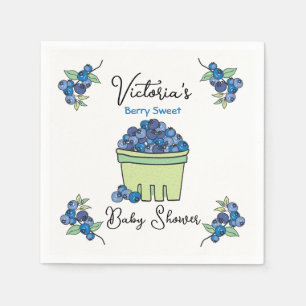 Berry Sweet Fruit Basket Baby Shower Napkin