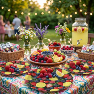 Berry Sweet Fruit Pattern Birthday Paper Plate