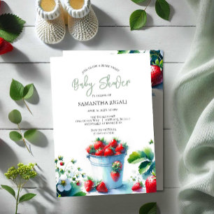 Berry Sweet Gender Neutral Baby Shower Invitation
