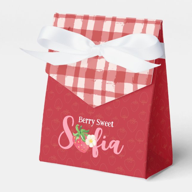 Berry Sweet Gift Bag Favour Box (Front Side)