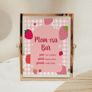 Berry Sweet Gingham Strawberry Mum Osa Bar Poster