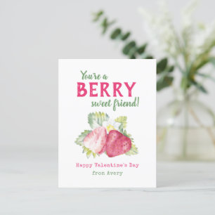 Berry Sweet Kids Classroom Valentine's Cards