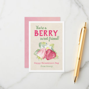 Berry Sweet Kids Classroom Valentine's Cards