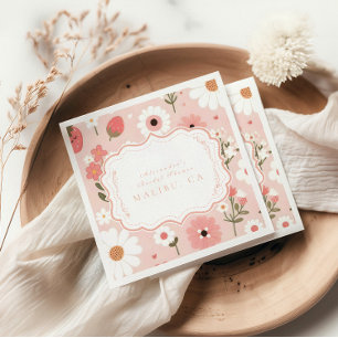 Berry Sweet Love Bridal Shower Napkin