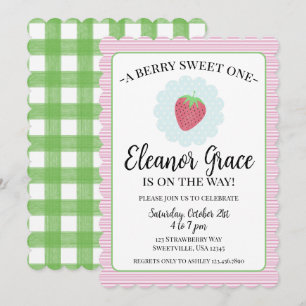 Berry Sweet One Baby Shower Invitation
