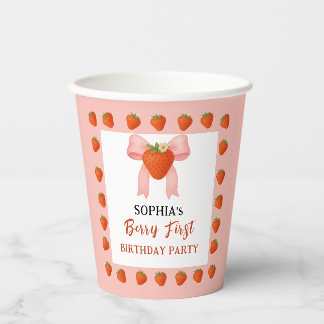 Berry Sweet Party Paper Cups (Front)