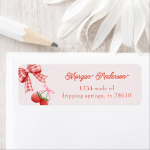 Berry Sweet Pink Coquette Return Address