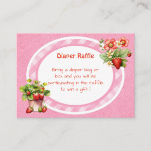 Berry Sweet Pink Gingham Enclosure Card