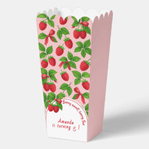 Berry Sweet Raspberry Kids Birthday Party - Favour Box