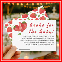Berry Sweet Strawberry Baby Shower Books for Baby