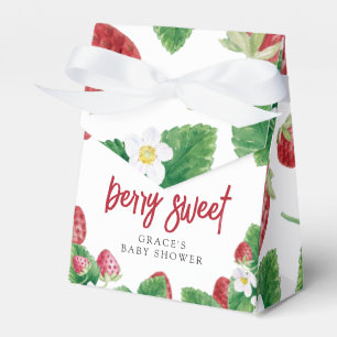 Berry Sweet Strawberry Baby Shower  Favour Box