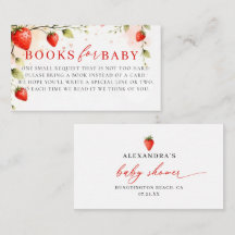 Berry Sweet Strawberry Garden Books Baby Shower 