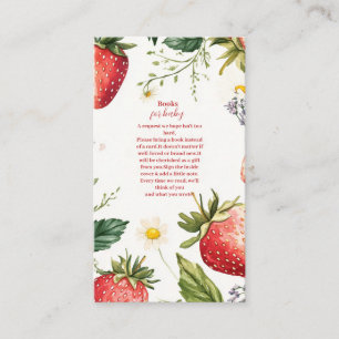 Berry Sweet Strawberry Girl Baby Books for Baby Enclosure Card