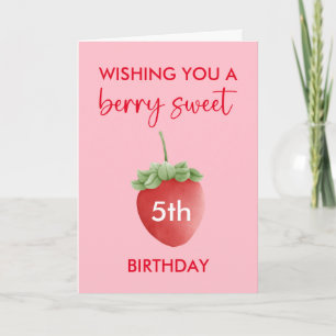 Berry Sweet Strawberry Happy Birthday Card