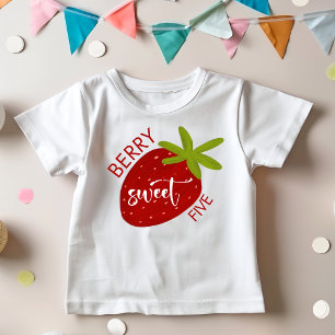 Berry Sweet strawberry kids birthday Toddler T-Shirt
