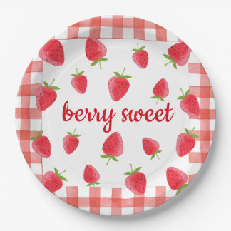 Berry Sweet Strawberry Party Napkin Paper Plate
