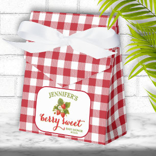 Berry Sweet Strawberry Theme Baby Shower Favour Box