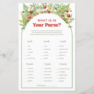Berry Sweet Strawberry What is in Your Purse Game
