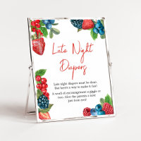 Berry Sweet Summer Baby Shower Late Night Diapers