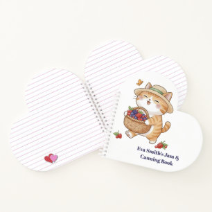 Berry Sweet Summer Days Kawaii Cat Spiral Notebo Notebook