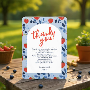 Berry Sweet thank you card