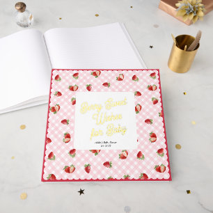 Berry Sweet Wishes for Baby-Baby Shower Guest Book