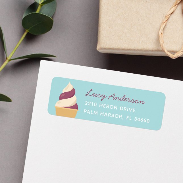 Berry Swirl Ice Cream Return Address (Creator Uploaded)