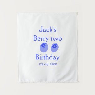 Berry two birthday blue berry add name date kids r tapestry
