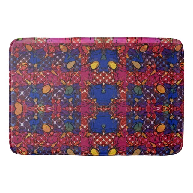 Berry Wall Bath Mat (Front)