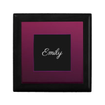 Berry Wine Personalise Name Jewellery Keepsake Box