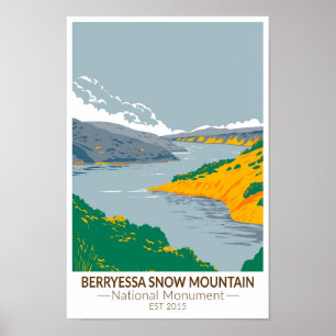 Berryessa Snow Mountain National Monument Vintage Poster