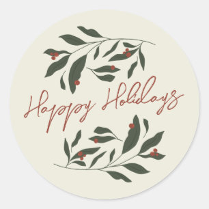 Berryful Botanical Christmas Sticker
