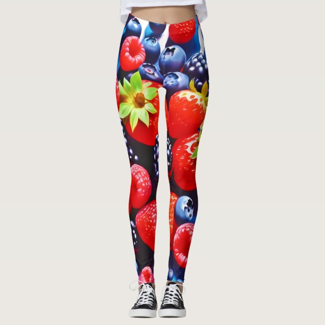 Berrylicious Burst Leggings (Front)