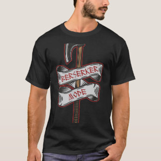 Berserker Mode Viking Battle Axe Runic Tattoo T-Shirt