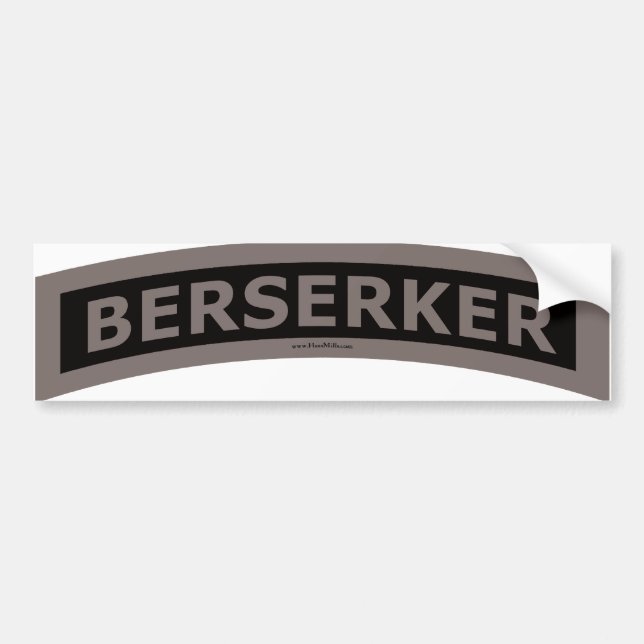Berserker Tab - Subdued Bumper Sticker (Front)