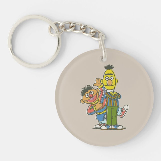 Bert and Ernie Classic Style Key Ring (Front)