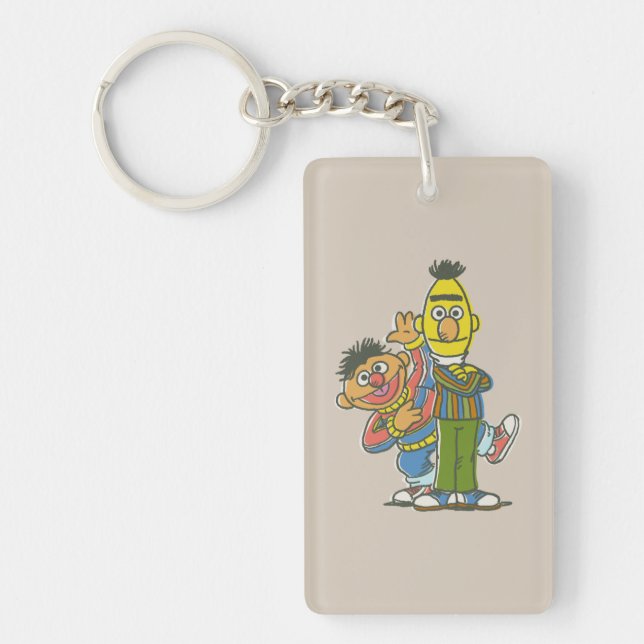 Bert and Ernie Classic Style Key Ring (Front)